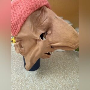 1986 B.S.S. Old Man Halloween Costume Mask Knit Hat Made in USA